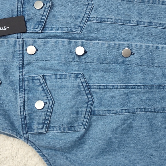 Lulus Women's Denim Dress Blue Size Extra Large Sleeveless - Picture 4 of 8